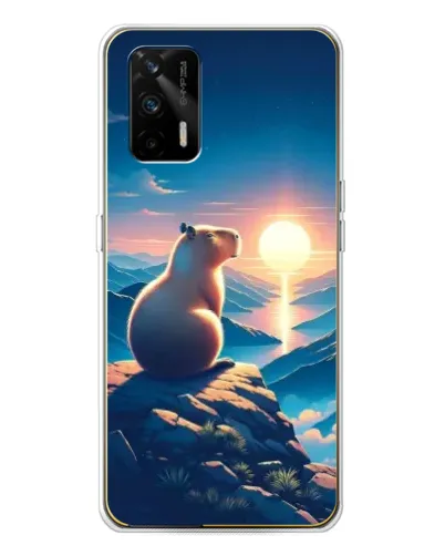 Чехол для Realme GT 5G с картинкой «Закат солнца с капибарой» Чехол для Realme GT 5G с картинкой «Закат солнца с капибарой»