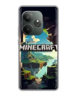 Чохол для Realme GT 6 з картинкою «Печера Майнкрафт»