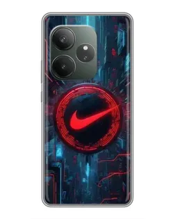 Чохол для Realme GT 6T з картинкою «Техногенний стиль Nike» Чохол для Realme GT 6T з картинкою «Техногенний стиль Nike»
