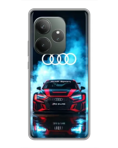 Чехол для Realme GT 6T с картинкой «Audi Sport — неон»