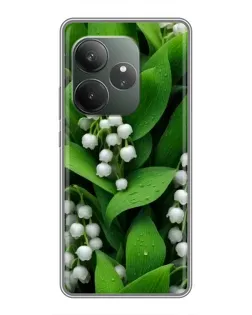 Чохол для Realme GT 6T з картинкою «Конвалії в зелені»