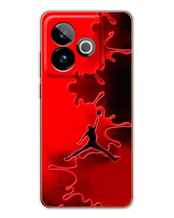 Чехол для Realme GT 7 с картинкой «Jordan Red Smoke»