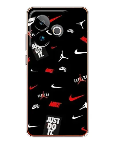 Чехол для Realme GT 7 с картинкой «Nike Mix Pattern»