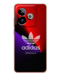 Чехол для Realme GT 7 с картинкой «Adidas Red Neon»