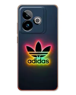 Чехол для Realme GT 7 с картинкой «Неоновый Adidas»