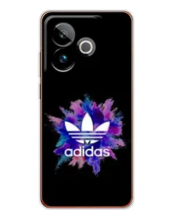 Чехол для Realme GT 7 с картинкой «Взрыв красок Adidas»