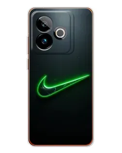 Чехол для Realme GT 7 с картинкой «Неоновый контур Nike» Чехол для Realme GT 7 с картинкой «Неоновый контур Nike»