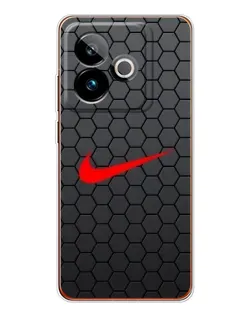 Чехол для Realme GT 7 с картинкой «Nike — карбоновая сетка»