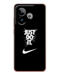 Чехол для Realme GT 7 с картинкой «Текстовый принт Nike»