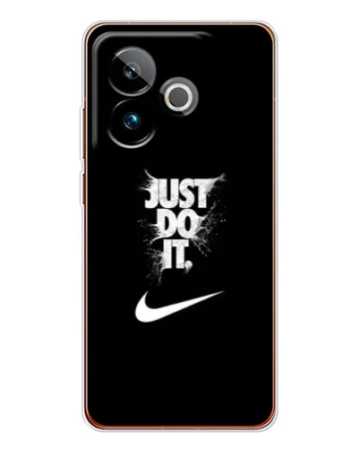 Чехол для Realme GT 7 с картинкой «Текстовый принт Nike»
