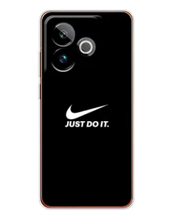 Чехол для Realme GT 7 с картинкой «Минимализм от Nike»
