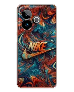 Чехол для Realme GT 7 с картинкой «Nike в абстракции»
