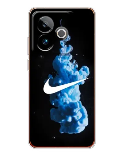 Чехол для Realme GT 7 с картинкой «Nike и синий дым»