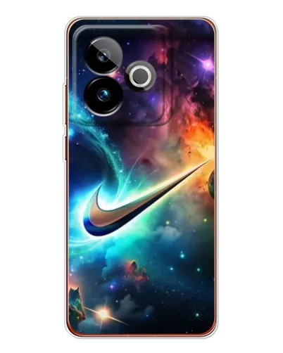 Чехол для Realme GT 7 с картинкой «Космический Nike Swoosh»