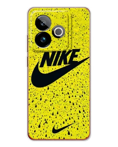 Чехол для Realme GT 7 с картинкой «Желтый текстурный Nike»