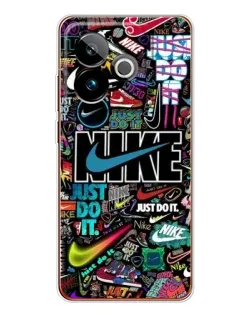 Чехол для Realme GT 7 с картинкой «Яркий коллаж Nike»
