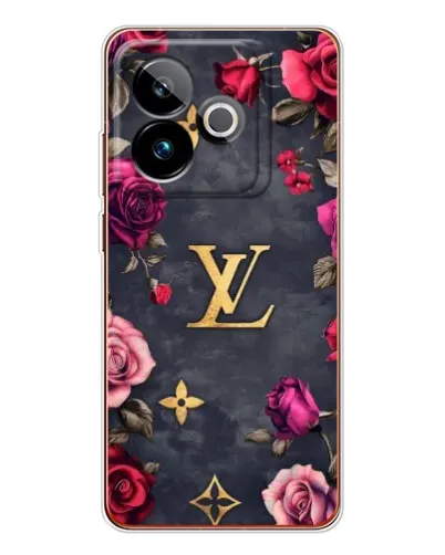 Чехол для Realme GT 7 с картинкой «Цветочный Louis Vuitton»