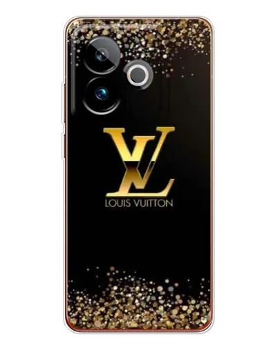 Чехол для Realme GT 7 с картинкой «LV — золотые искры»