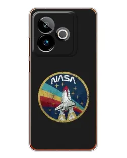 Чехол для Realme GT 7 с картинкой «NASA — эмблема миссии»