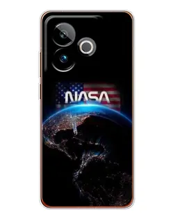Чехол для Realme GT 7 с картинкой «Земля из космоса NASA»
