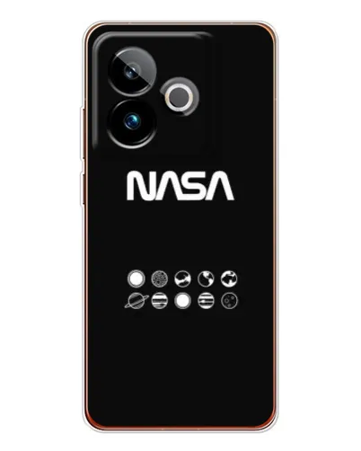 Чехол для Realme GT 7 с картинкой «NASA — технический принт» Чехол для Realme GT 7 с картинкой «NASA — технический принт»