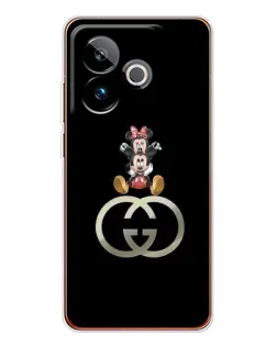Чехол для Realme GT 7 с картинкой «Минни Маус на лого»