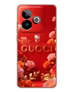 Чехол для Realme GT 7 с картинкой «Gucci — золотой сад»