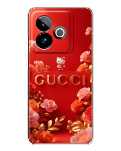Чехол для Realme GT 7 с картинкой «Gucci — золотой сад»