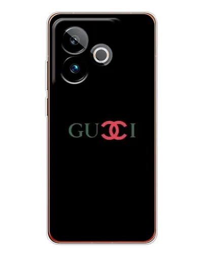 Чехол для Realme GT 7 с картинкой «Gucci — красный градиент»