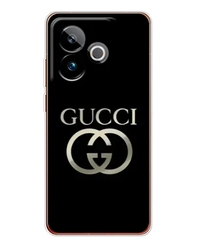 Чехол для Realme GT 7 с картинкой «Gucci — золото на черном» Чехол для Realme GT 7 с картинкой «Gucci — золото на черном»