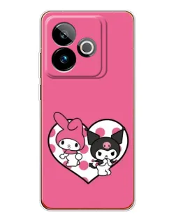 Чохол для Realme GT 7 з картинкою «Kuromi та My Melody» Чохол для Realme GT 7 з картинкою «Kuromi та My Melody»