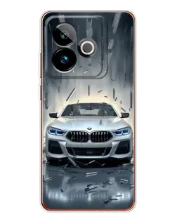 Чехол для Realme GT 7 с картинкой «BMW в свете фар» Чехол для Realme GT 7 с картинкой «BMW в свете фар»