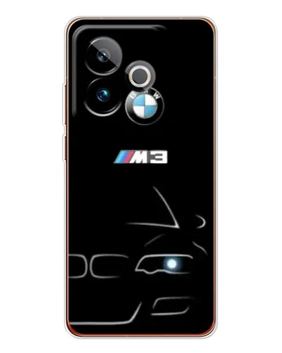 Чехол для Realme GT 7 с картинкой «Минималистичный принт BMW M3» Чехол для Realme GT 7 с картинкой «Минималистичный принт BMW M3»