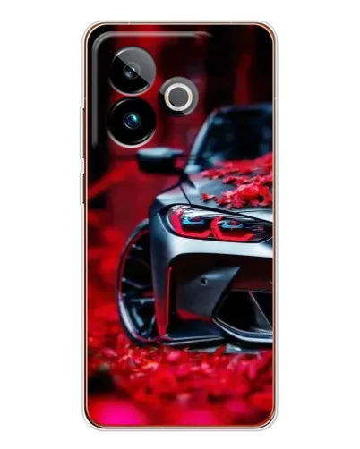 Чехол для Realme GT 7 с картинкой «Спортивная BMW и цветы» Чехол для Realme GT 7 с картинкой «Спортивная BMW и цветы»