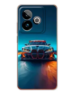 Чехол для Realme GT 7 с картинкой «BMW — огни неона» Чехол для Realme GT 7 с картинкой «BMW — огни неона»