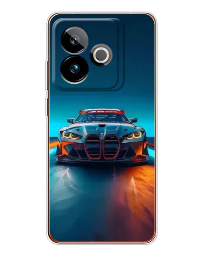 Чехол для Realme GT 7 с картинкой «BMW — огни неона» Чехол для Realme GT 7 с картинкой «BMW — огни неона»
