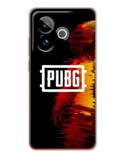 Чехол для Realme GT 7 с картинкой «Яркий логотип PUBG»