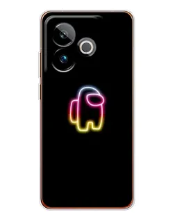 Чехол для Realme GT 7 с картинкой «Among Us градиент»