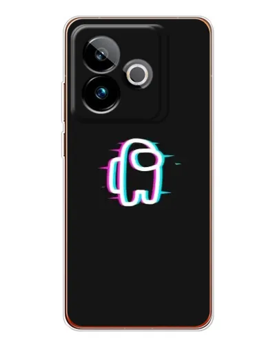 Чехол для Realme GT 7 с картинкой «Among Us неон» Чехол для Realme GT 7 с картинкой «Among Us неон»