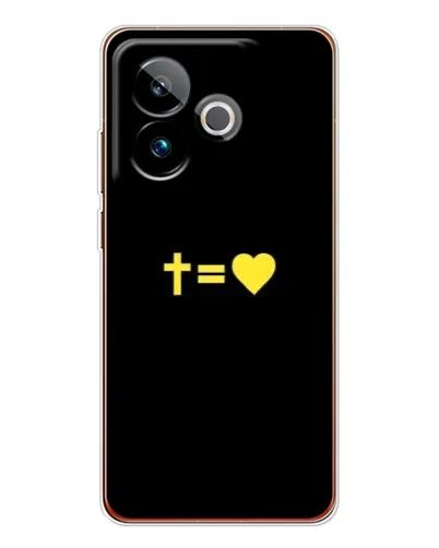 Чехол для Realme GT 7 с картинкой «Сердце и Крест»