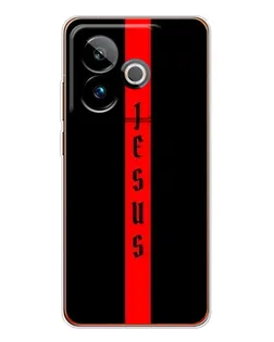 Чехол для Realme GT 7 с картинкой «Красная линия веры»
