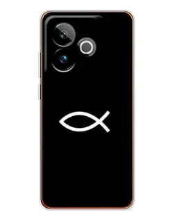 Чехол для Realme GT 7 с картинкой «Символ рыбы Jesus» Чехол для Realme GT 7 с картинкой «Символ рыбы Jesus»