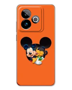 Чехол для Realme GT 7 с картинкой «Сердце Микки Минни»