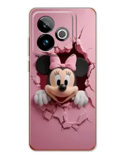 Чехол для Realme GT 7 с картинкой «Минни сквозь стену»
