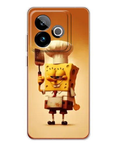 Чехол для Realme GT 7 с картинкой «Губка Боб повар»
