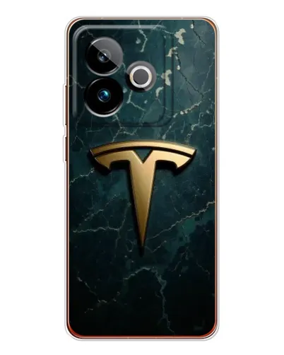 Чехол для Realme GT 7 с картинкой «Мраморная Tesla Gold» Чехол для Realme GT 7 с картинкой «Мраморная Tesla Gold»