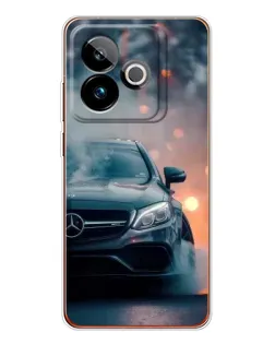 Чехол для Realme GT 7 с картинкой «Mercedes — ночной город» Чехол для Realme GT 7 с картинкой «Mercedes — ночной город»