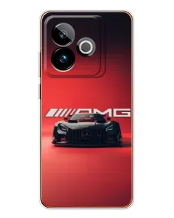 Чехол для Realme GT 7 с картинкой «Mercedes AMG — красная линия»