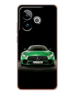 Чехол для Realme GT 7 с картинкой «Mercedes — неоновый лого»