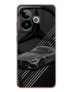 Чехол для Realme GT 7 с картинкой «Mercedes AMG — графика»